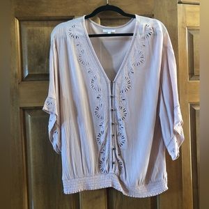 Women’s shortsleeved top, pink, XL